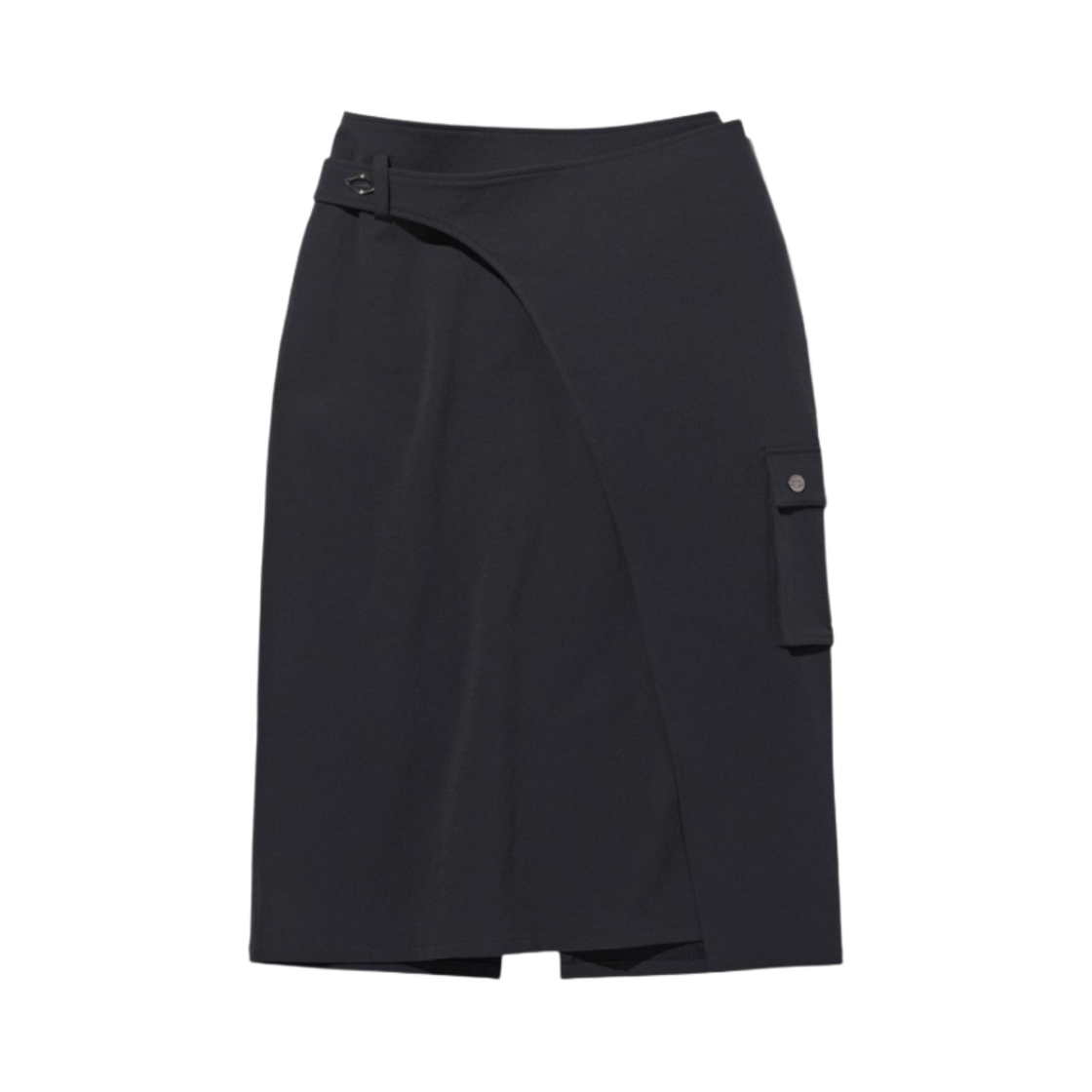(W) 미스치프 카고 미디 스커트 차콜