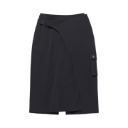 (W) Mischief Cargo Midi Skirt Charcoal