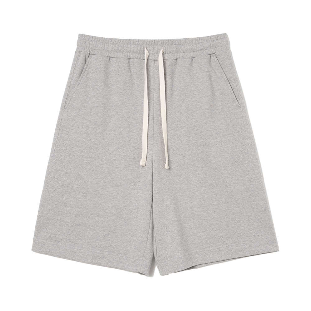 밀로 아카이브 슬래쉬 스웻 하프 팬츠 멜란지 그레이