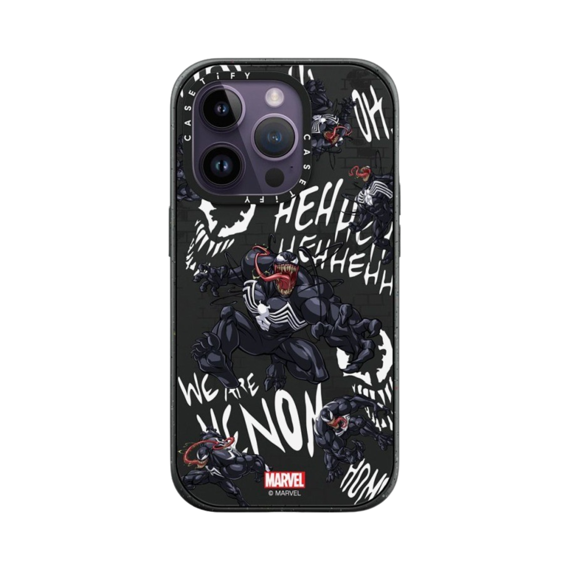 케이스티파이 x 마블 아이폰 베놈 패턴 임팩트 케이스 매트 블랙(Casetify x Marvel iPhone Venom Pattern Impact Case Matte Black) - 2