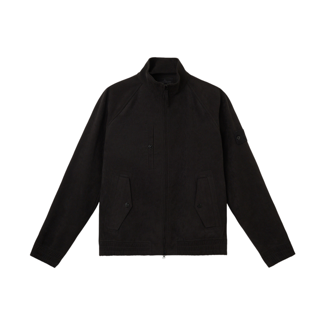 K1S1541000-27S00F2-V0029 Stone Island 4100027 Alcantara Ghost Jacket with Soft Feel and Two Way Zip Black - 25SS