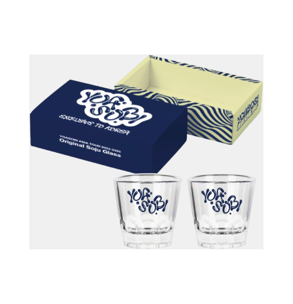 요아소비 오리지널 소주 글라스 세트 (2P 세트) - 한국 독점(YOASOBI Original Soju Glass (2P SET) [Korea Exclusive])