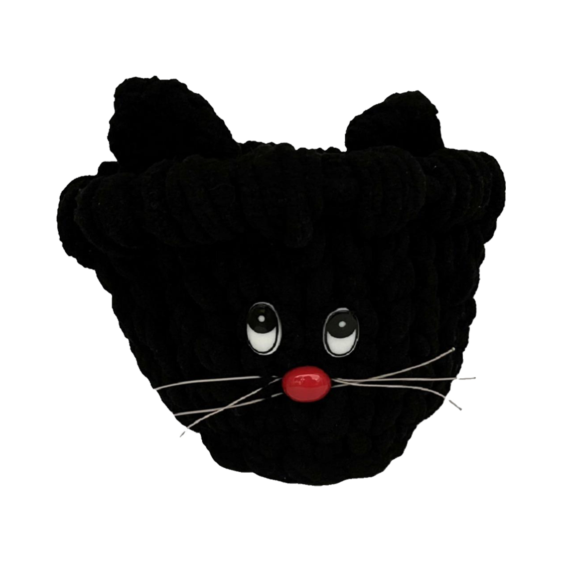 까란다쉬오피스 보송보송바구니 블랙켓(Karandash Office Pluffy Basket Black Cat)