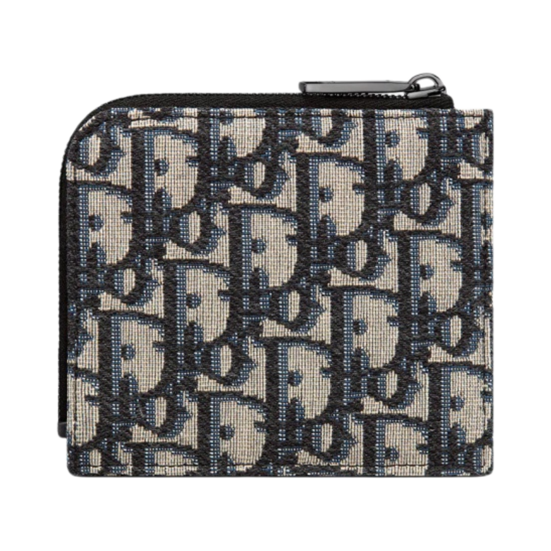 디올 컴팩트 지퍼 지갑 베이지 & 블랙 디올 오블리크 자카드(Dior Compact Zipped Wallet Beige & Black Dior Oblique Jacquard) - 3