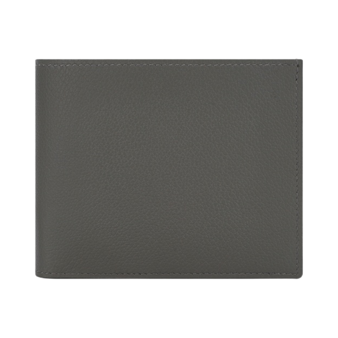 H084202CAAB Hermes Citizen Twill Compact Wallet Evercolor & Gris Meyer Bleu De France Bleu Saphir