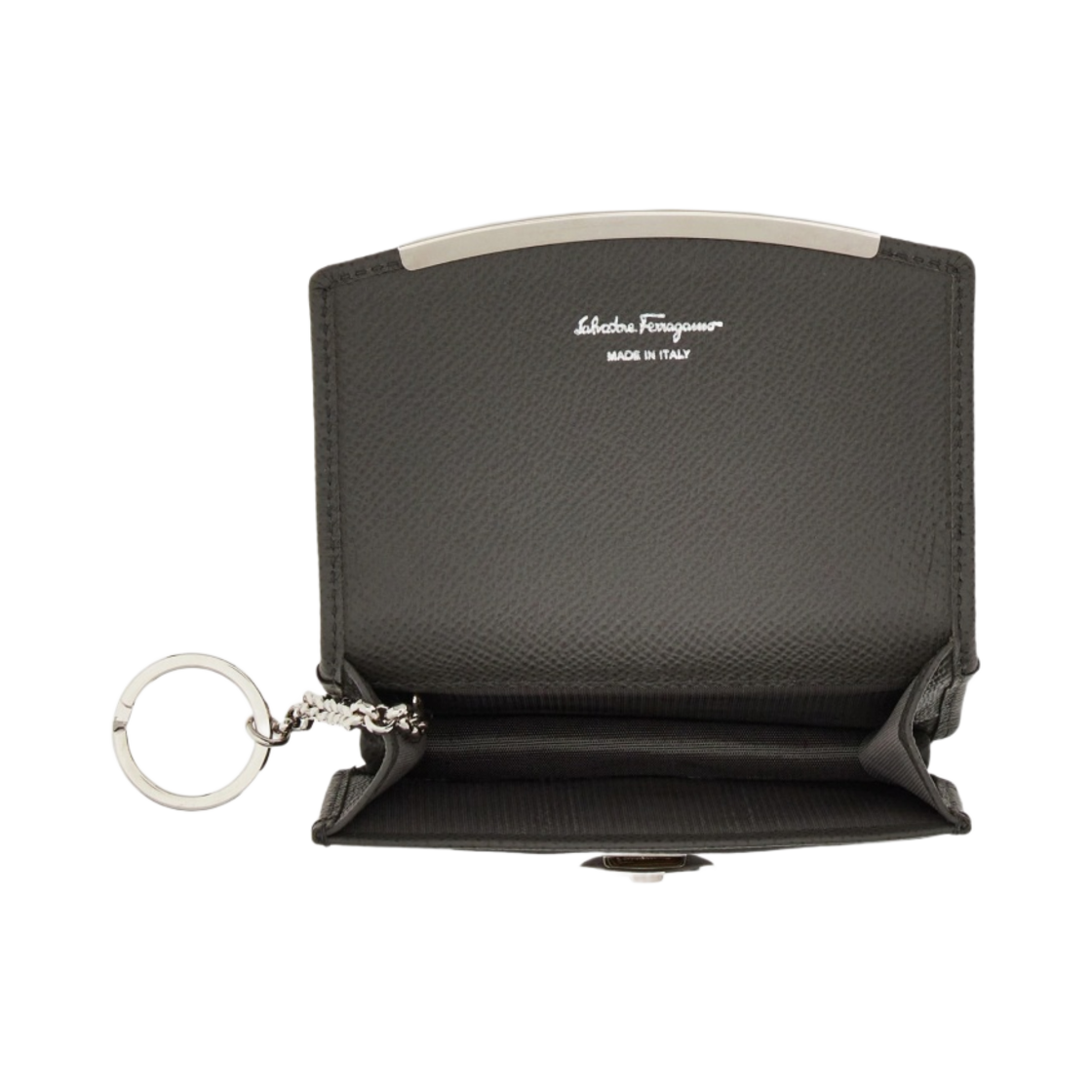 페라가모 간치니 비즈니스 카드 홀더 다크 그레이(Ferragamo Gancini Business Card Holder Dark Grey) - 2