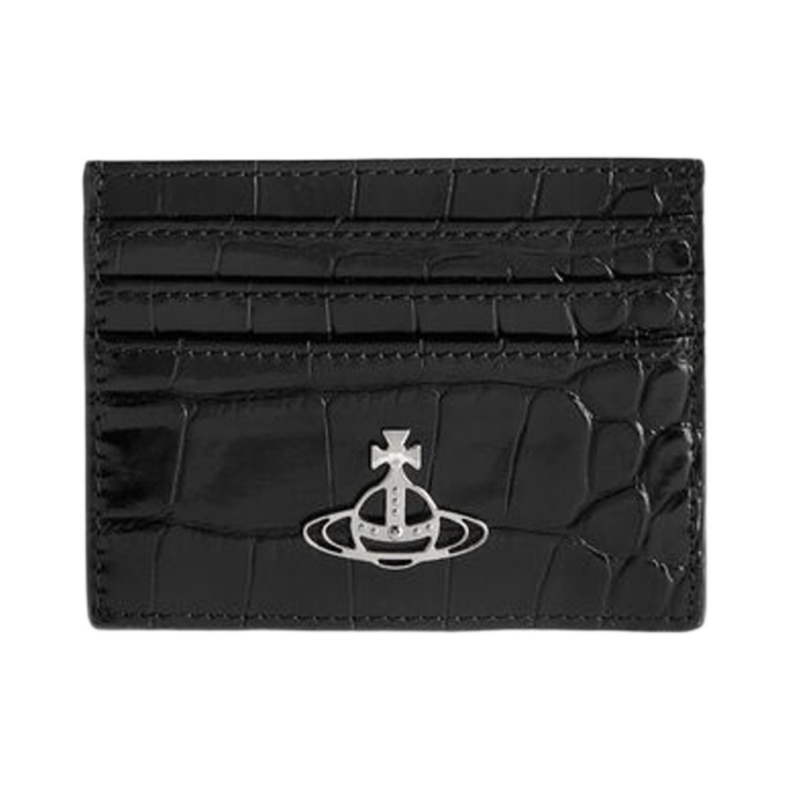 비비안 웨스트우드 크로커다일 카드 홀더 블랙(Vivienne Westwood Crocodile Card Holder Black)