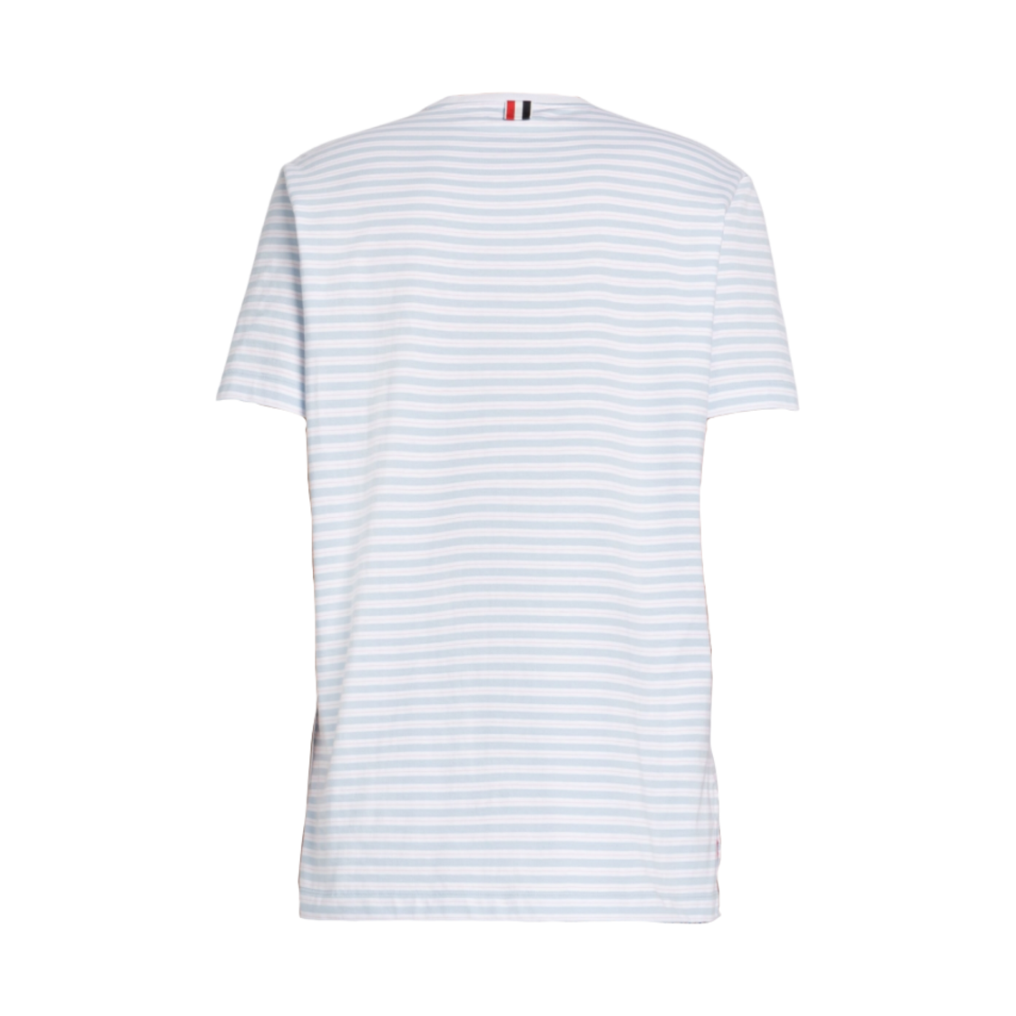 톰브라운 스트라이프 저지 숏슬리브 포켓 티셔츠 라이트 블루 화이트(Thom Browne Stripe Jersey Short Sleeve Pocket T-Shirt Light Blue White) - 2