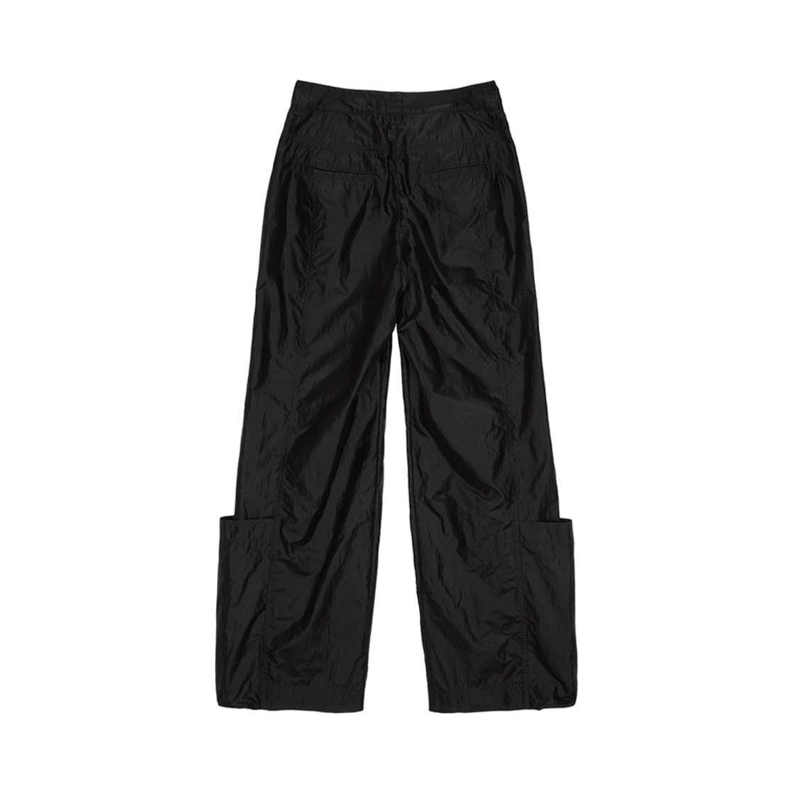 (W) 마뗑킴 루즈 포켓 나일론 팬츠 블랙((W) Matin Kim Loose Pocket Nylon Pants Black) - 1