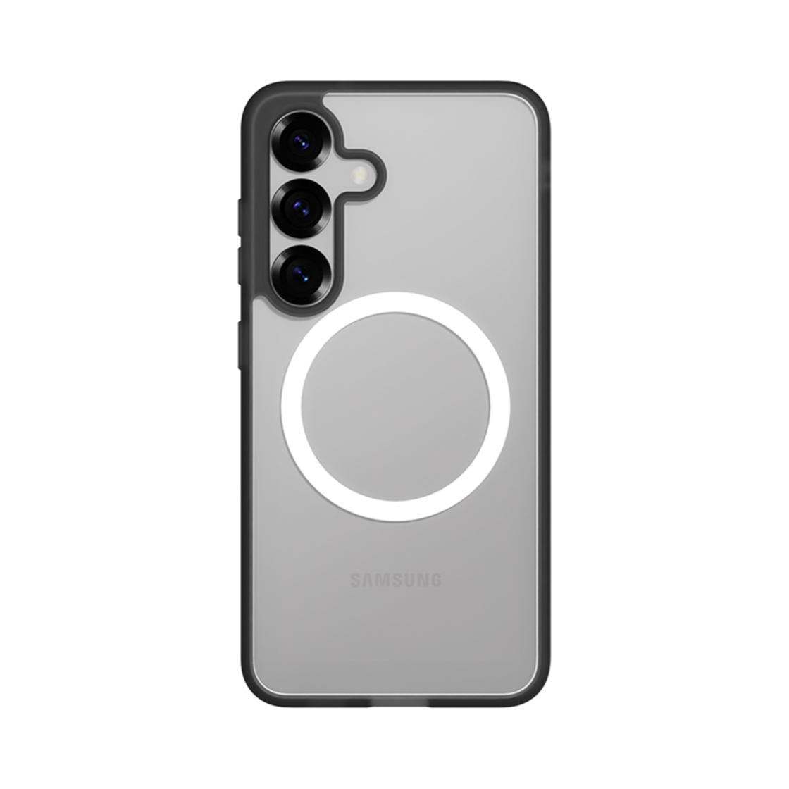 에스엘비에스 클리어 마그넷 케이스 맷 블랙 갤럭시 S25 시리즈(SLBS Clear Magnet Case Matte Black for Galaxy S25 Series)