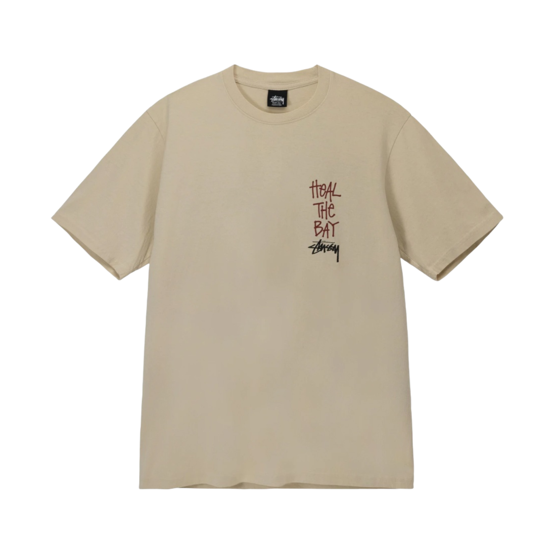 스투시 x 힐 더 베이 피그먼트 다이드 티셔츠 베이지(Stussy x Heal The Bay Pigment Dyed T-Shirt Beige) - 2
