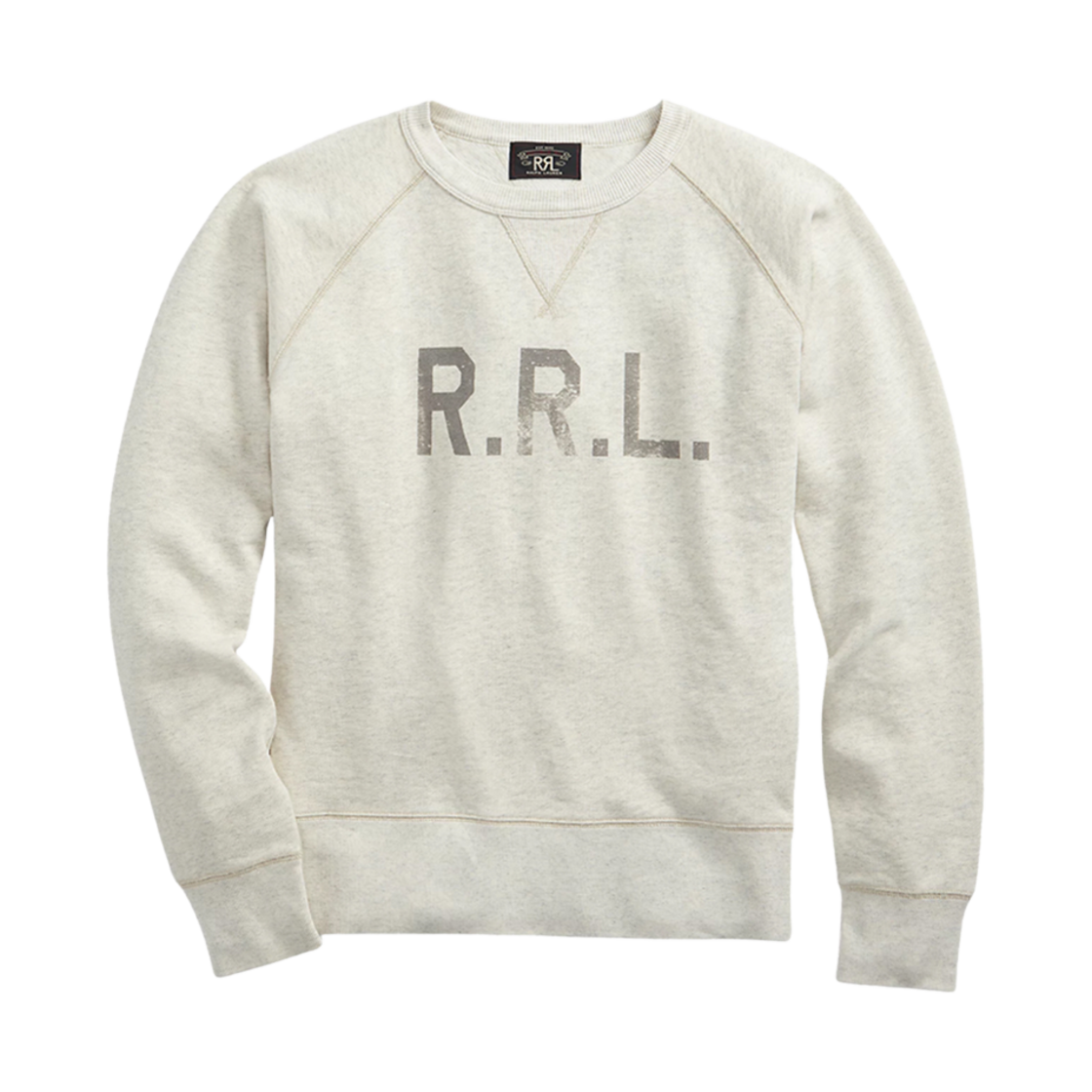 더블알엘 로고 플리스 스웨트셔츠 오트밀 헤더(Double RL Logo Fleece Sweatshirt Oatmeal Heather)