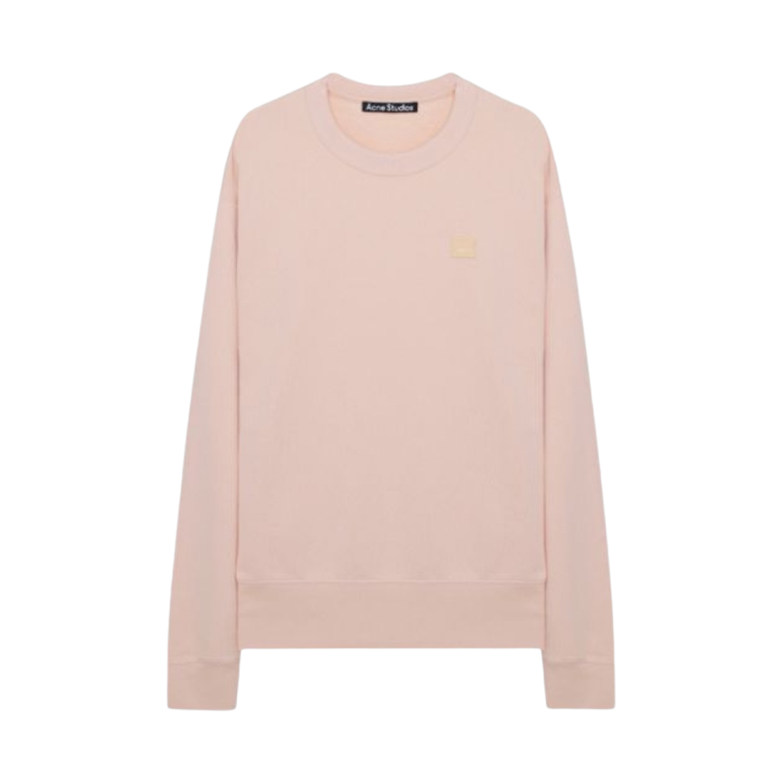 CI0114-AD5 Acne Studios Face Crewneck Sweatshirt Powder Pink