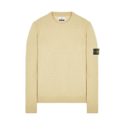 Stone Island 508A3 Lambswool Crewneck Knit Ecru - 23FW