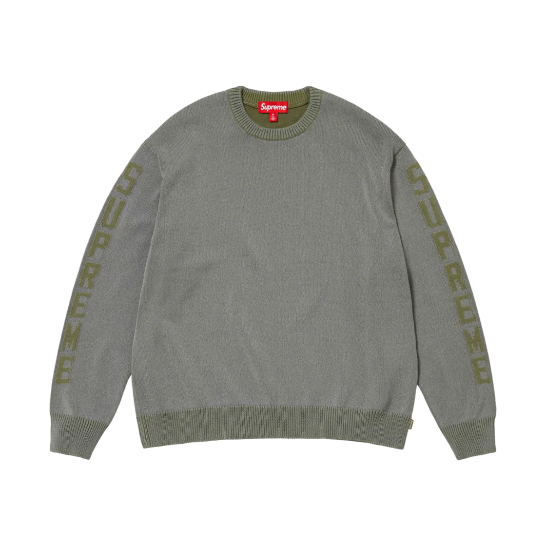 슈프림 리플렉티브 스웨터 올리브 - 24SS