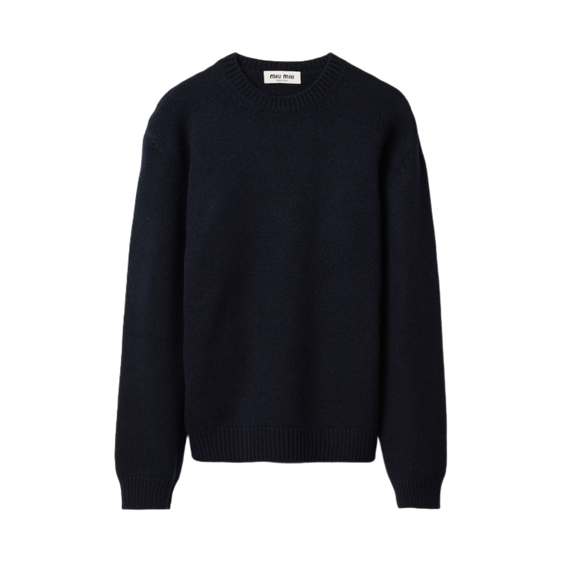 MML849-13VB-F0008 (W) Miu Miu Cashmere Sweater Navy