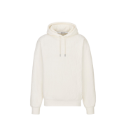 Dior Oblique Hooded Sweatshirt Off White Terry Cotton Jacquard
