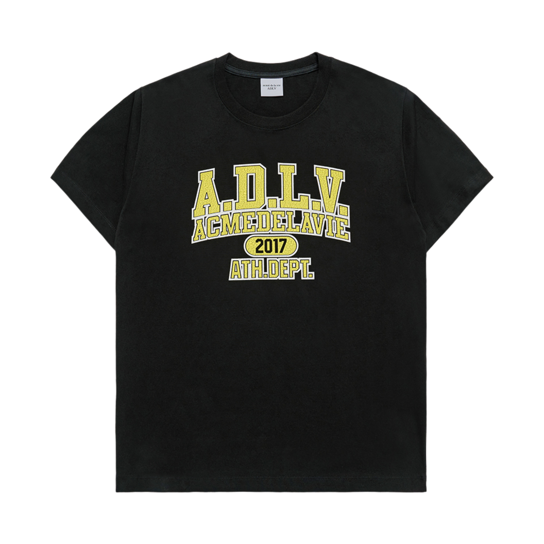 24FW-TP-SS-LG-ORS-BLK ACME DE LA VIE Oldschool Crack Printing Short Sleeve T-Shirt Black
