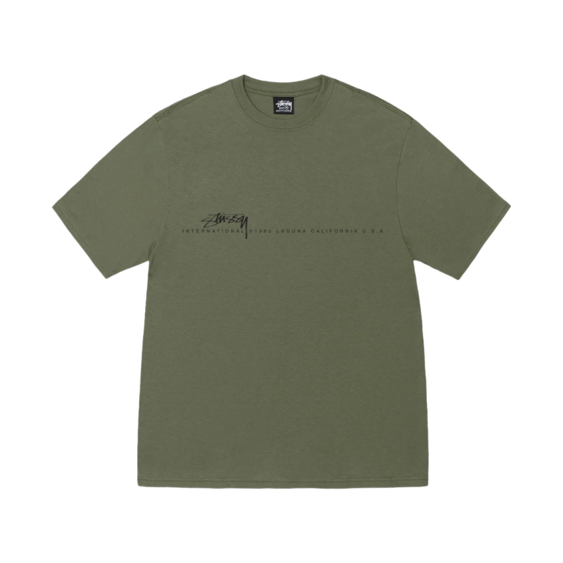 스투시 스무스 80 티셔츠 올리브(Stussy Smooth 80 T-Shirt Olive) - 1