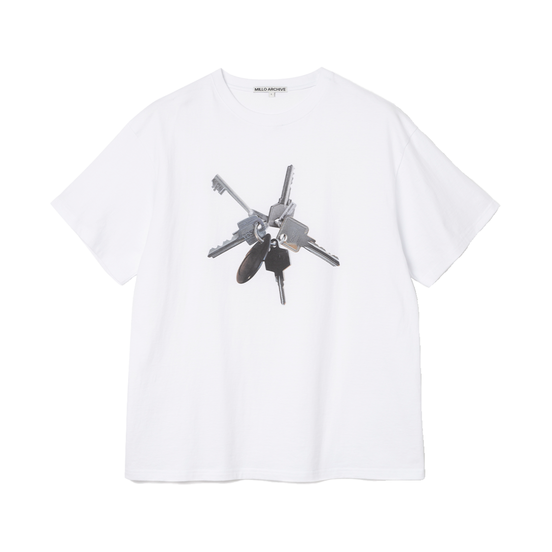 밀로 아카이브 볼드 키 티셔츠 화이트