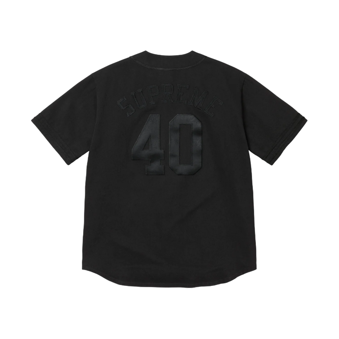 슈프림 x 40 에이커스 트윌 베이스볼 저지 블랙 - 25SS(Supreme x 40 Acres Twill Baseball Jersey Black - 25SS) - 2
