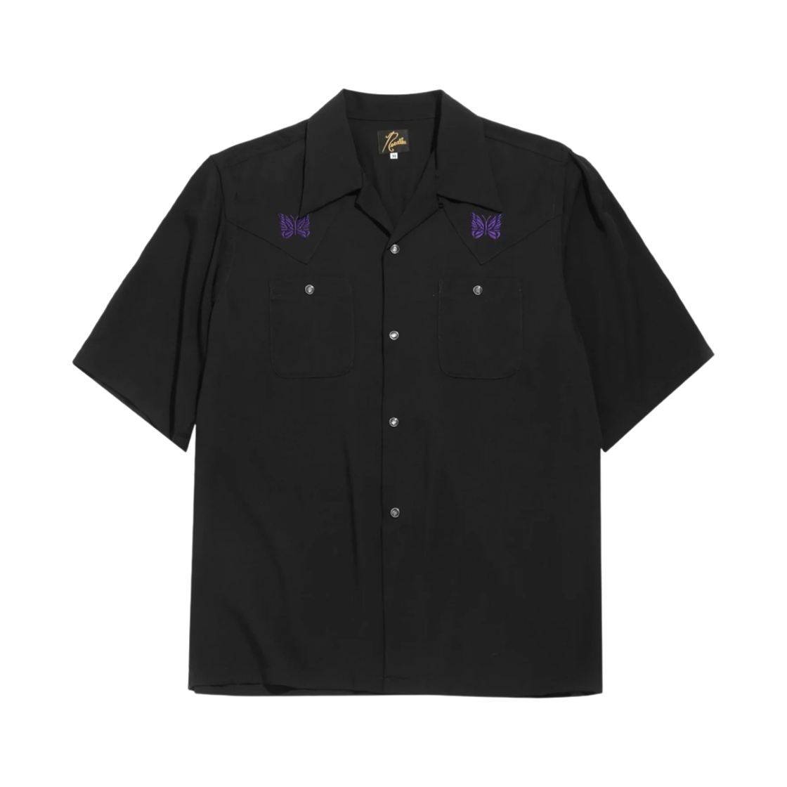 니들스 숏슬리브 카우보이 원업 셔츠 블랙