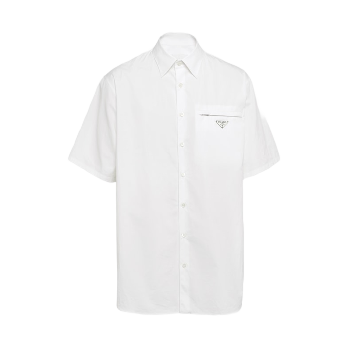 UCS503-1XV2-F0009 Prada S/S Cotton Shirt White