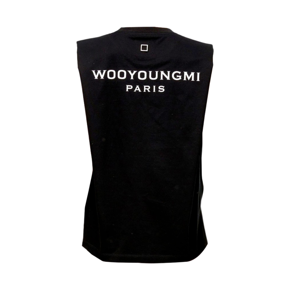 (W) 우영미 코튼 백로고 슬리브리스 블랙 - 23SS((W) Wooyoungmi Cotton Back Logo Sleeveless Black - 23SS) - 2