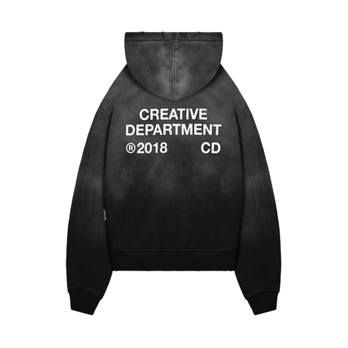 리터니티 집 후디 크리에이티브 디파트먼트 페이디드 블랙 - 24FW(Reternity Zip Hoodie Creative Dept Faded Black - 24FW)