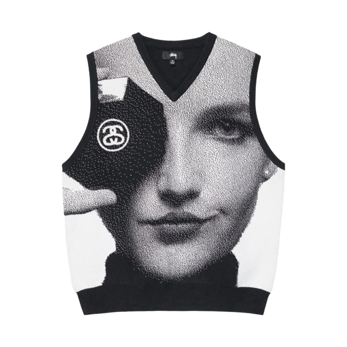 스투시 포토 자카드 베스트 블랙