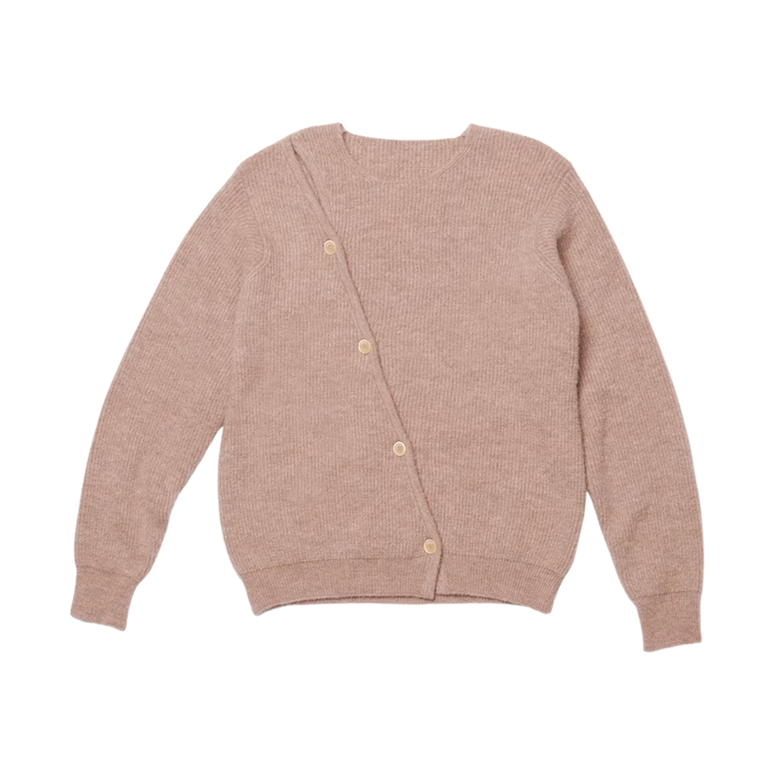 자크뮈스 르 가디건 포 어시메트릭 가디건 베이지(Jacquemus Le Cardigan Pau Asymmetric Cardigan Beige) - 1