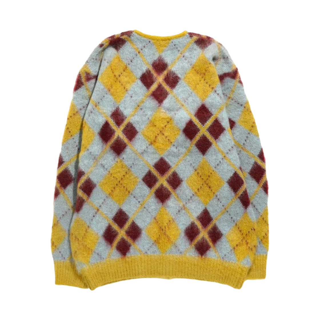 니들스 모헤어 가디건 아가일 옐로우(Needles Mohair Cardigan Argyle Yellow) - 2