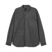 Juun.J Nylon Classic Loose Dyed Shirt Grey - 23FW