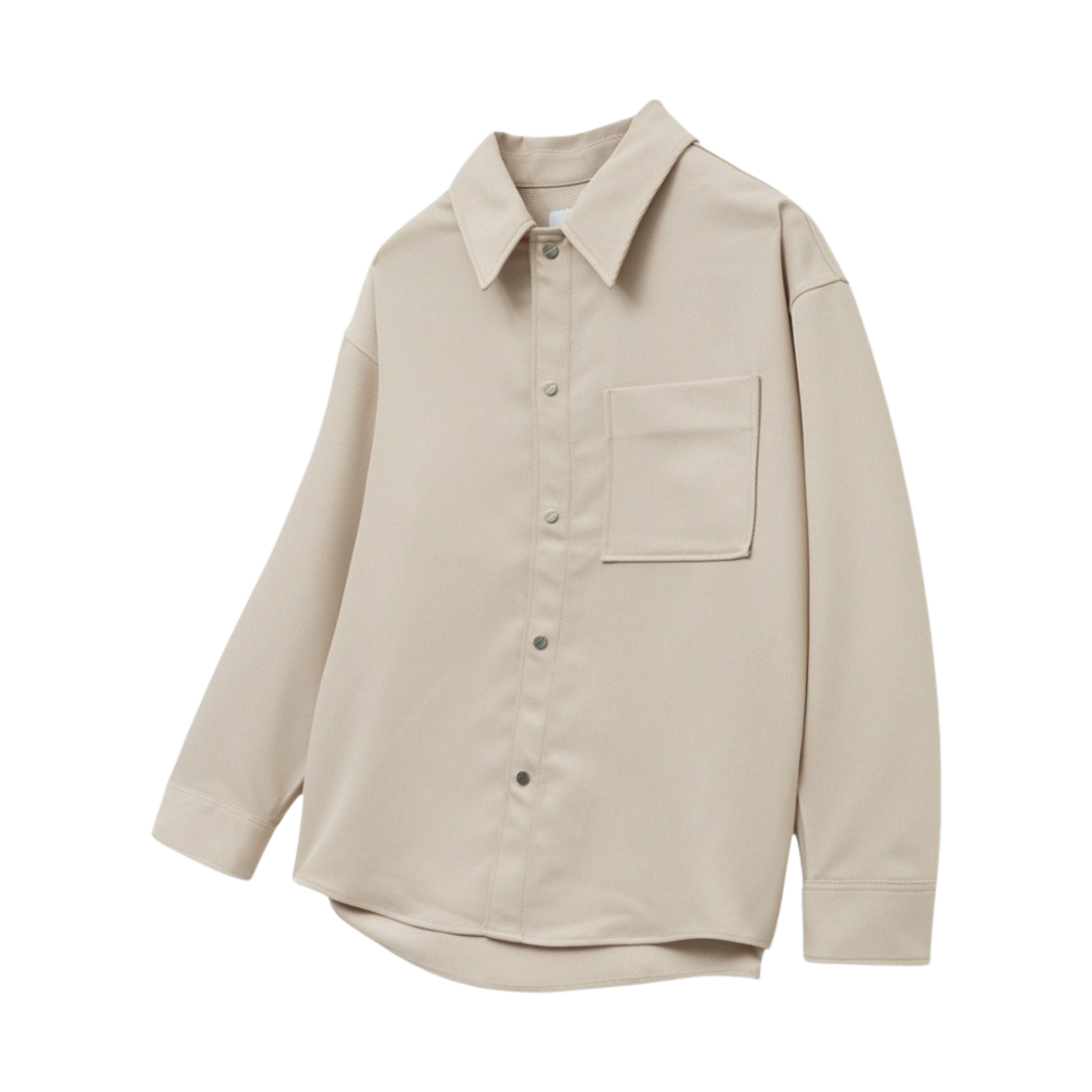 TNSH4E102I2 TNGT Over-fit Twill Out Shirts Beige