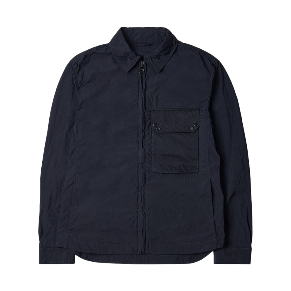 텐씨 포켓 집업 오버셔츠 블랙(Ten C Pocket Zip-Up Overshirt Black)