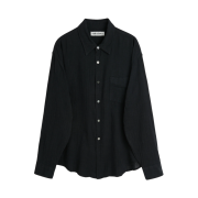 Our Legacy Coco Shirt Washed Black Air Cotton