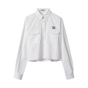 (W) Miu Miu Poplin Shirt White