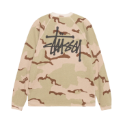 Stussy Raglan Thermal LS Crew Sand Camo
