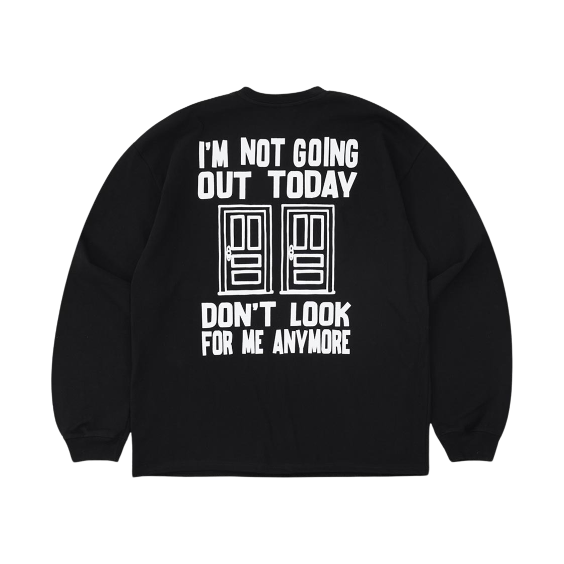 PS24SSLS01BK POTS House Area LS T-Shirt Black