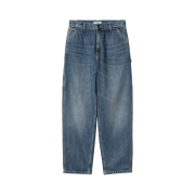 (W) Carhartt WIP Brandon Single Knee Pant Camano Blue Dark Used Wash