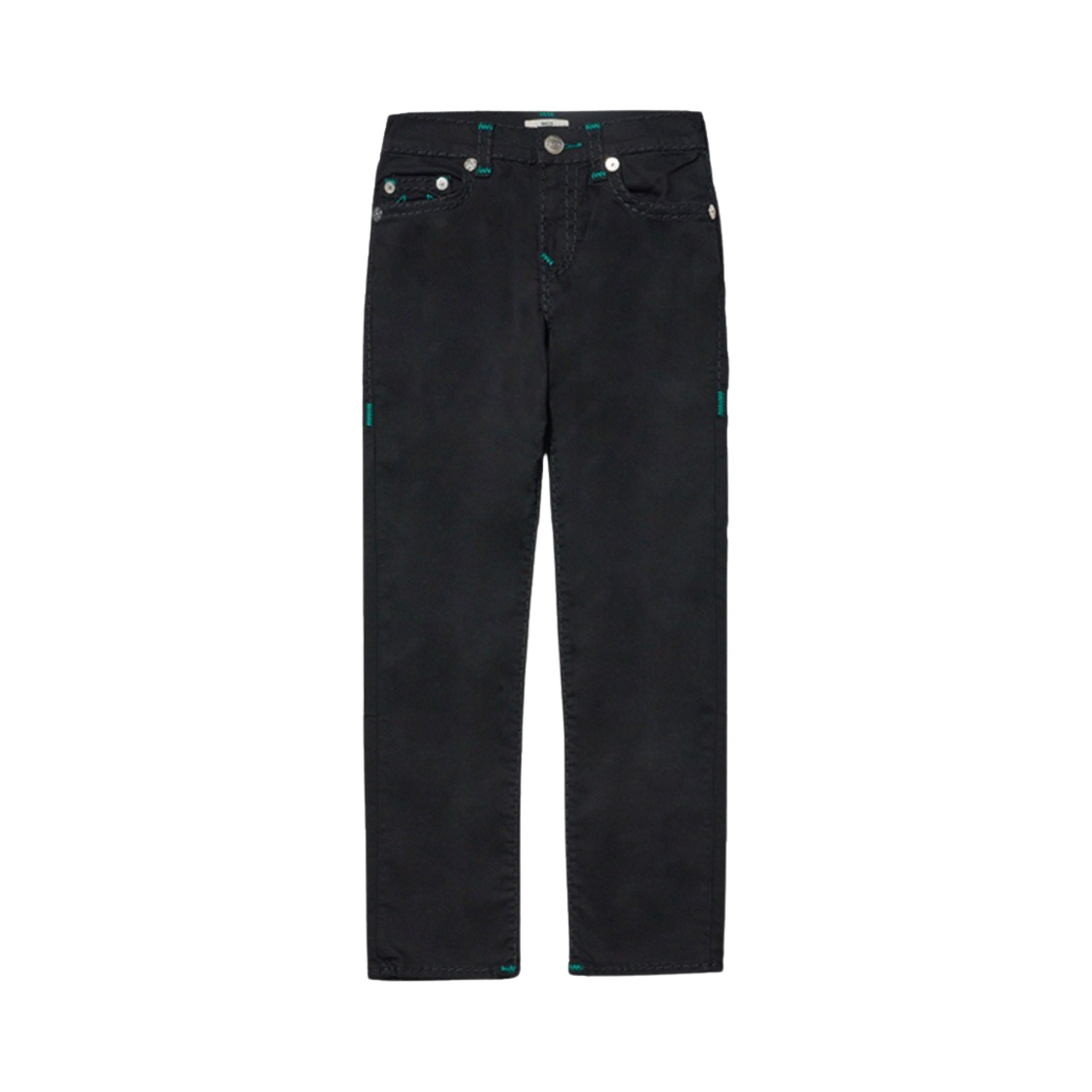 트루릴리젼 로코 빈티지 슈퍼티 노플랩 블랙 린스(True Religion Rocco Vintage Super T No Flap 1/2 2Sb Black Rinse) - 1
