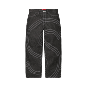 Supreme S Logo Rigid Baggy Jean Rigid Black - 25SS