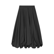 (W) COS Balloon Hem Maxi Skirt Black