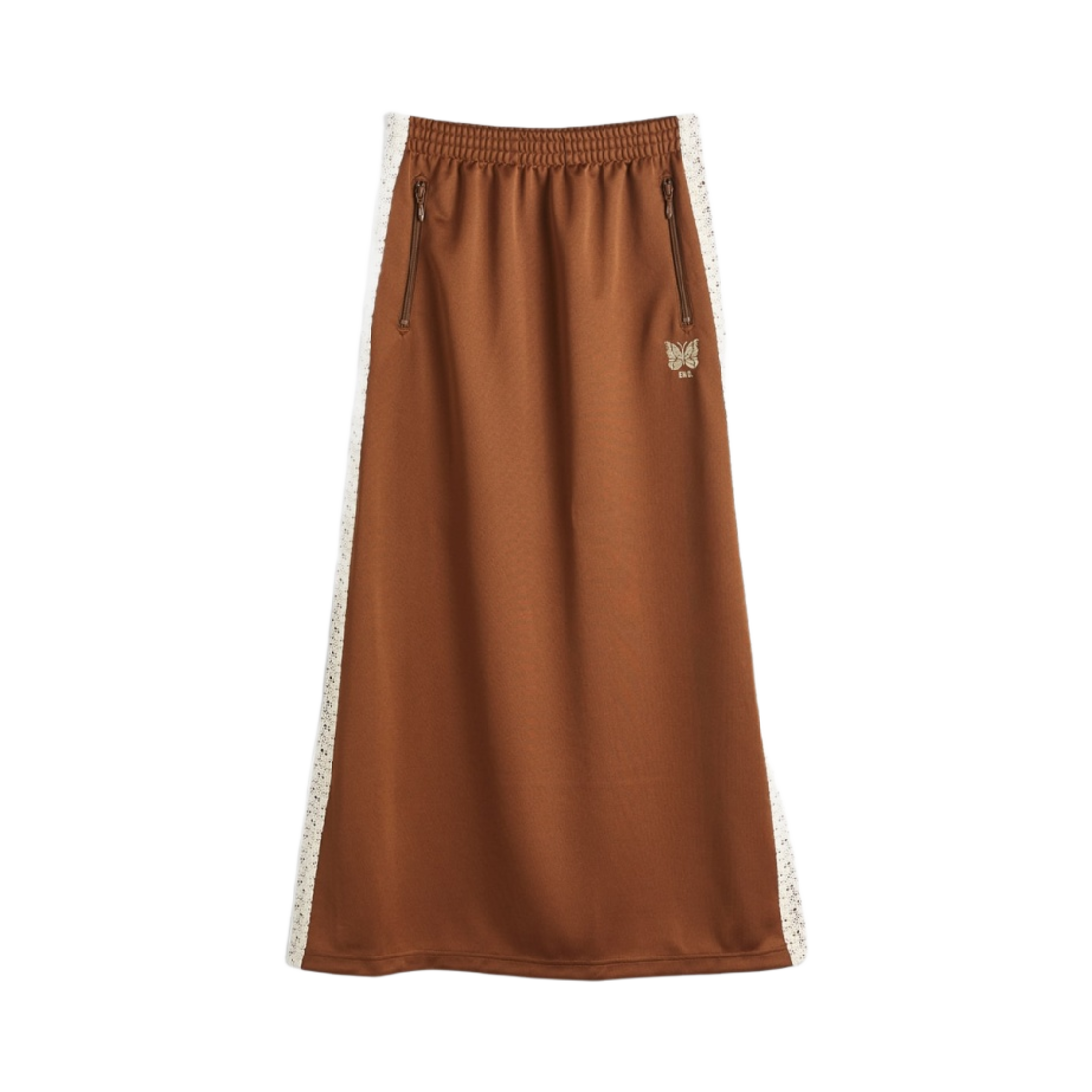 니들스 x 엔드 라탄 스트링 퍼티그 스커트 브라운 내츄럴(Needles x END. Rattan String Fatigue Skirt Brown Natural)