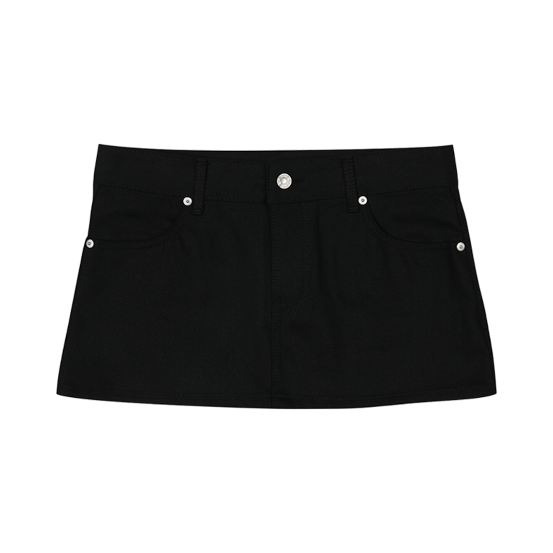 - (W) Bohemian Seoul Mini Skirt Black