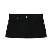 (W) Bohemian Seoul Mini Skirt Black