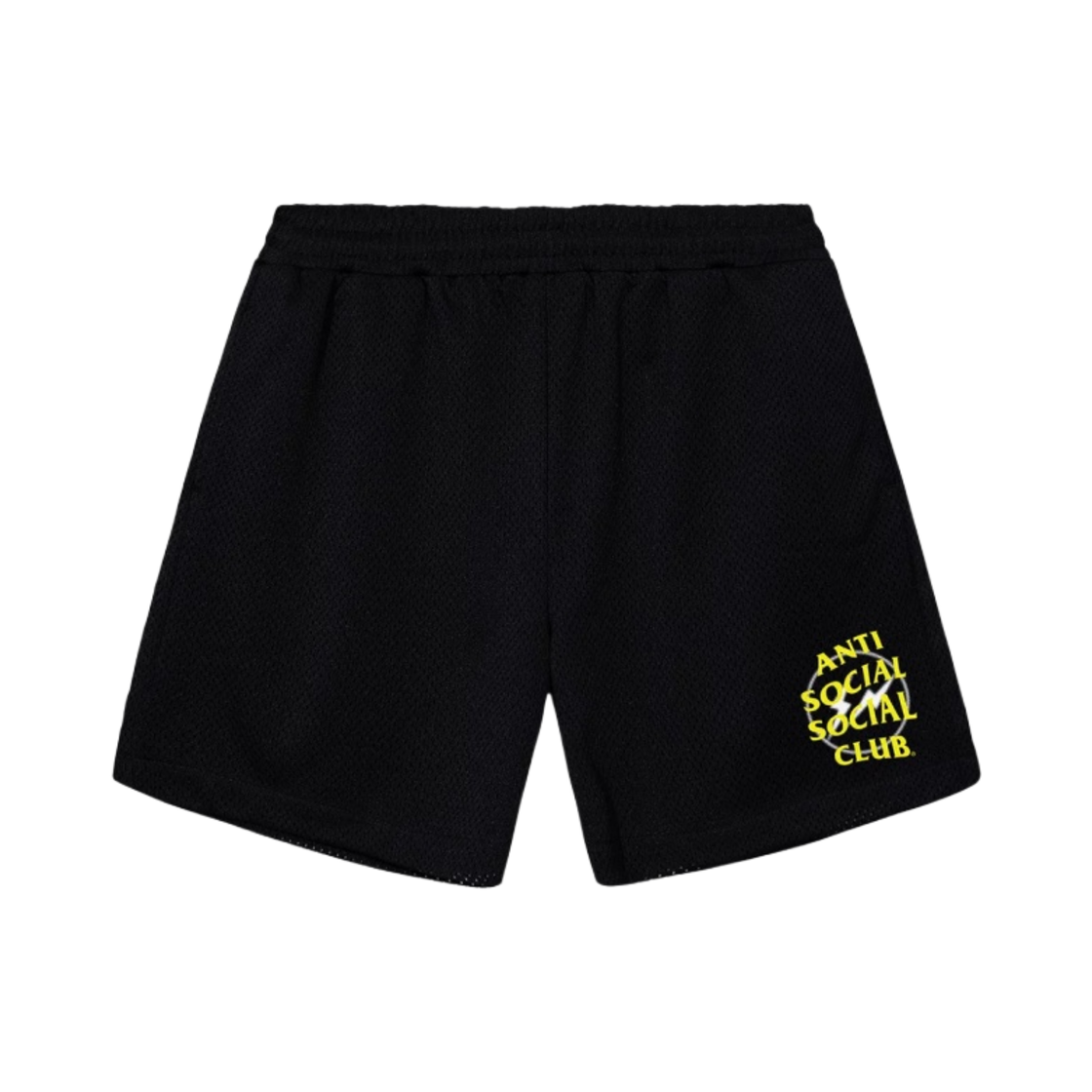- Anti Social Social Club x Fragment Design Half Tone Logo Short Black Yellow