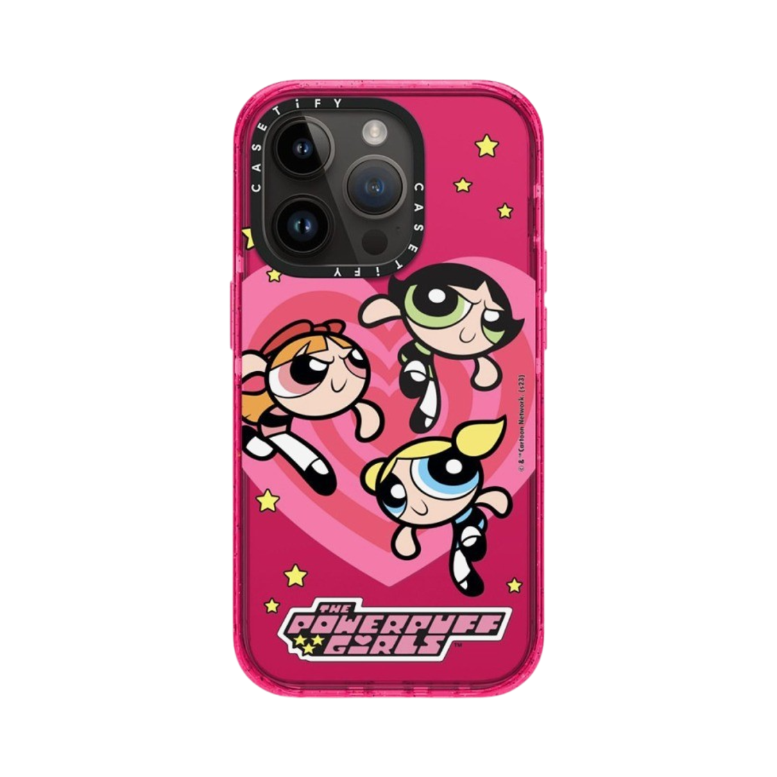 케이스티파이 x 파워퍼프걸 아이폰 하트 임팩트 케이스 반투명 버블검(Casetify x The Powerpuff Girls iPhone Heart Impact Case Sheer Bubblegum) - 3
