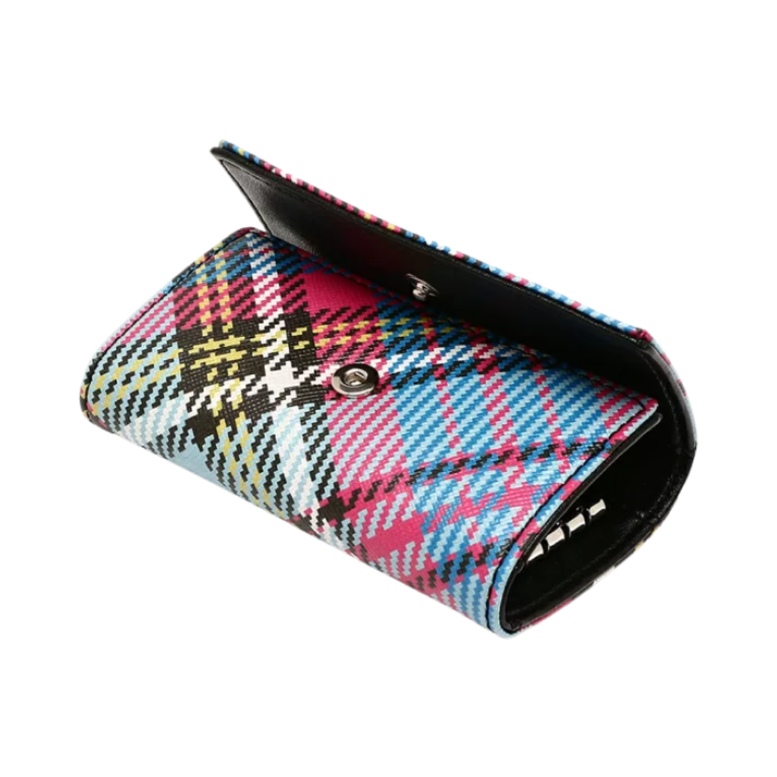 비비안 웨스트우드 바이오그린 사피아노 프린티드 키 케이스 맥켄디 타탄(Vivienne Westwood Biogreen Saffiano Printed Key Case Macandy Tartan) - 2