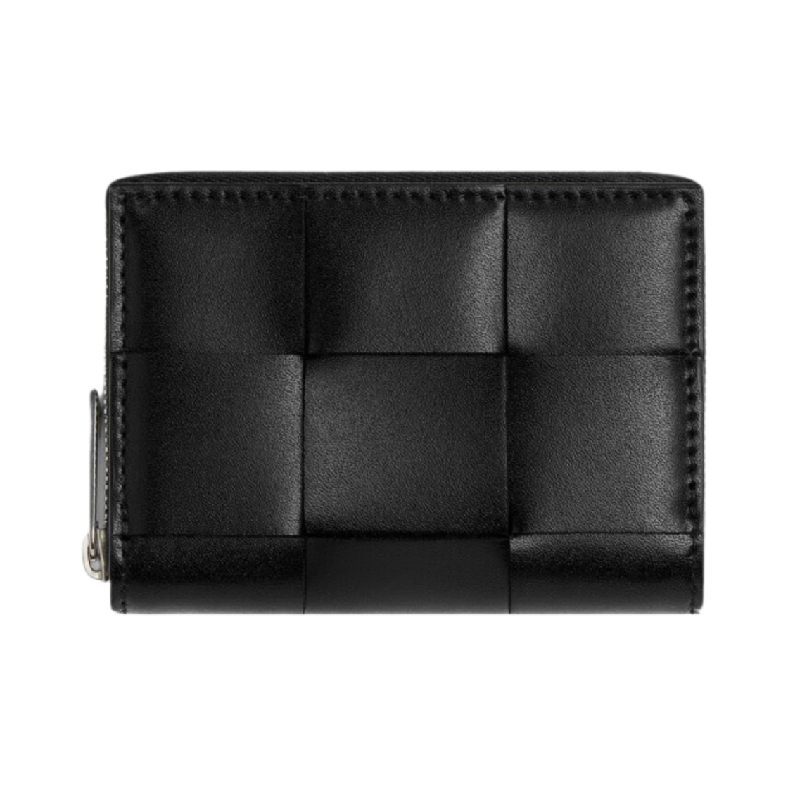보테가 베네타 카세트 지퍼 코인 지갑 블랙(Bottega Veneta Cassette Zipped Coin Purse Black) - 1